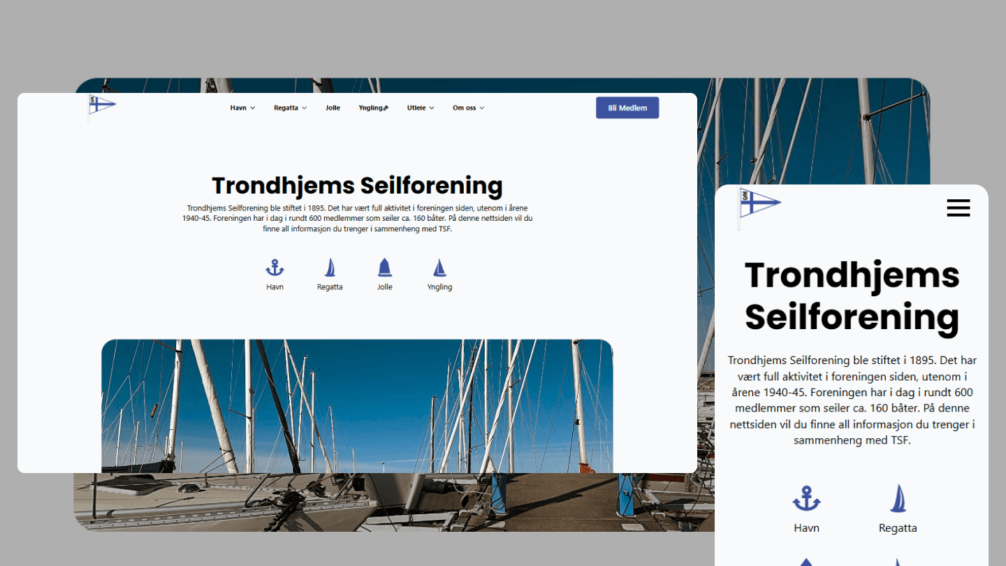 Trondheim Seilforening-display av Acts
